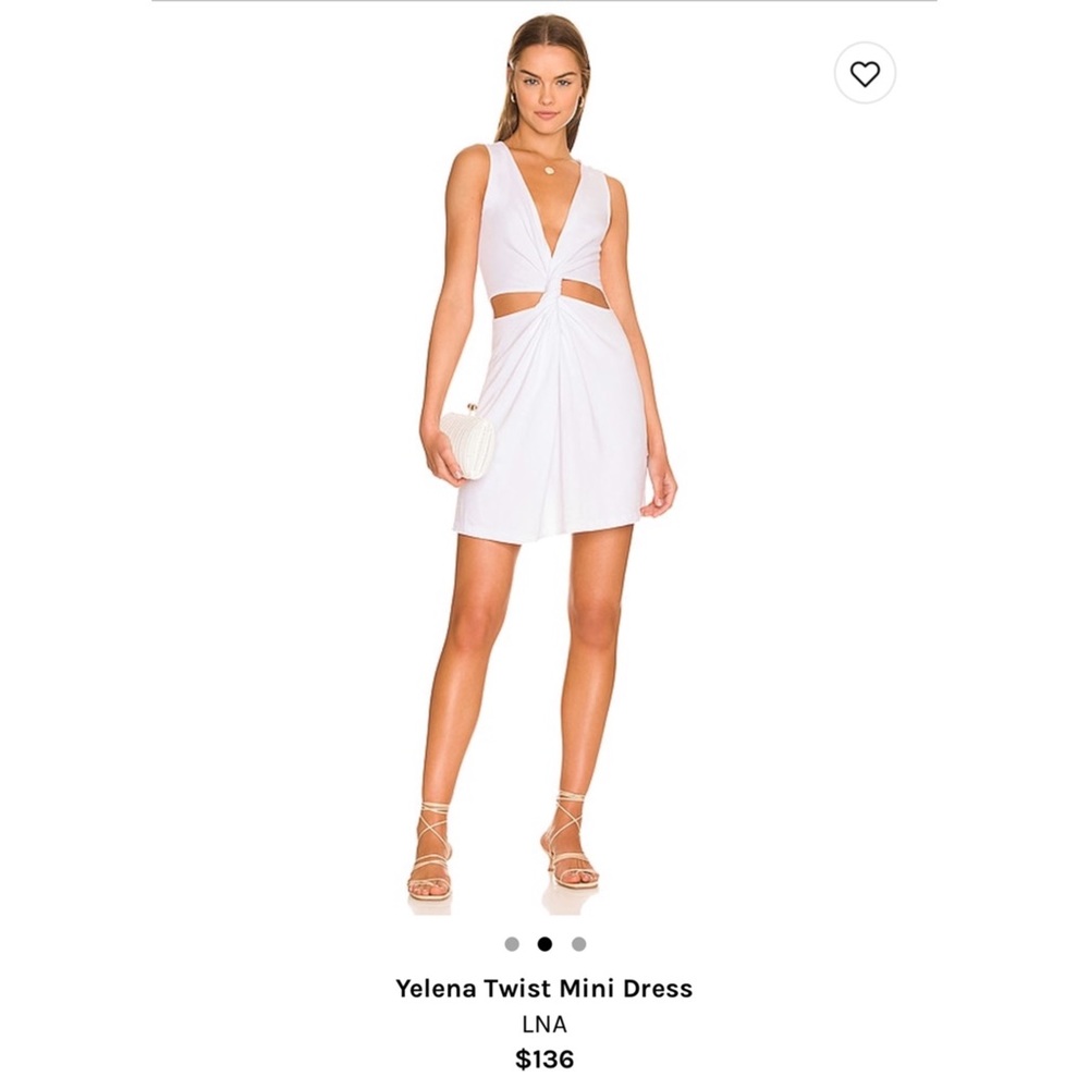 COPY - LNA Yelena Twist Mini Dress Size Medium